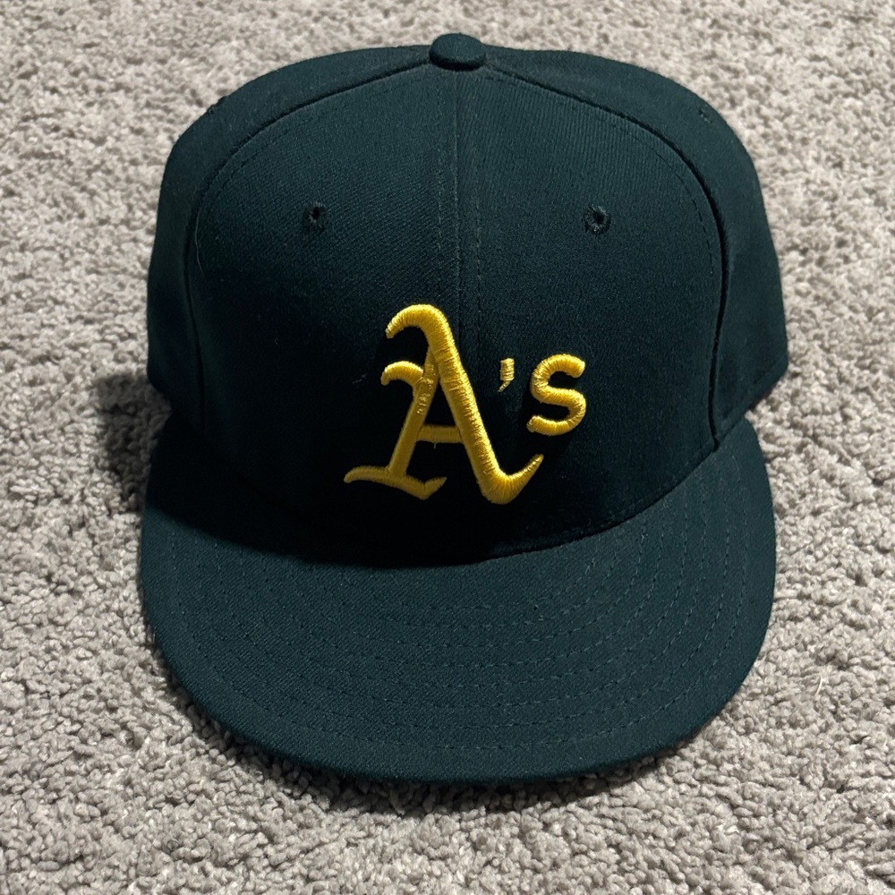New Era Green and Yellow Oakland A's Snapback Hat